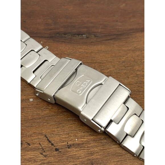 Omega Seamaster Men's Watch Replacement Bracelet Silver Steel Band 8mm/19mm Lug - Picture 9 of 12